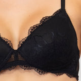 Reggiseno con coppe graduate senza ferretto - NERO - AL23