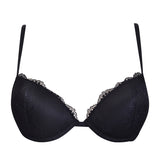 Push-up con coppe imbottite, ferretto e lunette estraibili - NERO - AL24