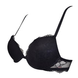 Push-up con coppe imbottite, ferretto e lunette estraibili - NERO - AL24