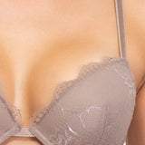 Push-up con coppe imbottite, ferretto e lunette estraibili - STONE - AL24