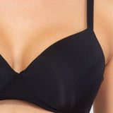 Reggiseno con coppe graduate senza ferretto - NERO - PU23