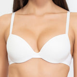 Push-up con coppe imbottite, lunette estraibili e ferretto invisibile - MILK - PU24