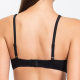 Triangolo con coppe imbottite senza ferretto - NERO - TR21