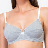 Reggiseno classico con ferretto - GRIGIO MELANGE - TR22