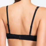 Push-up con coppe imbottite, lunette estraibili e ferretto - NERO - TR24