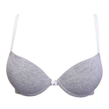 Push-up con coppe imbottite, lunette estraibili e ferretto - GRIGIO MELANGE - TR24