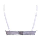 Push-up con coppe imbottite, lunette estraibili e ferretto - GRIGIO MELANGE - TR24