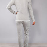 Pigiama serafino - GRIGIO MELANGE - A - GRIGIO MELANGE - BG11