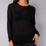 Maglia scollo a barchetta - NERO - A - NERO - BR50