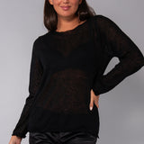 Maglia scollo a barchetta - NERO - A - NERO - BR50
