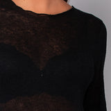Maglia scollo a barchetta - NERO - A - NERO - BR50