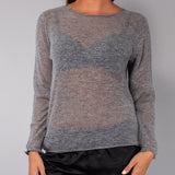 Maglia scollo a barchetta - GRIGIO - A - GRIGIO - BR50