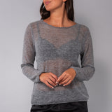 Maglia scollo a barchetta - GRIGIO - A - GRIGIO - BR50