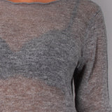 Maglia scollo a barchetta - GRIGIO - A - GRIGIO - BR50