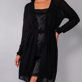 Vestaglia incrociata L. 85 - NERO - A - NERO - BR70