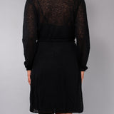 Vestaglia incrociata L. 85 - NERO - A - NERO - BR70
