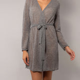 Vestaglia incrociata L. 85 - GRIGIO - A - GRIGIO - BR70