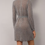 Vestaglia incrociata L. 85 - GRIGIO - A - GRIGIO - BR70