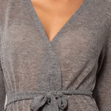 Vestaglia incrociata L. 85 - GRIGIO - A - GRIGIO - BR70