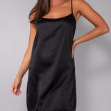 Camicia da notte spallina L. 85 - NERO - A - NERO - BS28