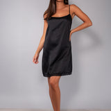 Camicia da notte spallina L. 85 - NERO - A - NERO - BS28