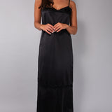 Camicia da notte spallina L. 125 - NERO - A - NERO - BS29