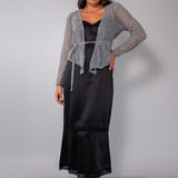 Camicia da notte spallina L. 125 - NERO - A - NERO - BS29