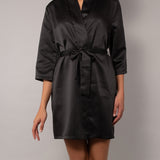Vestaglia incrociata L. 90 - NERO - A- BS70