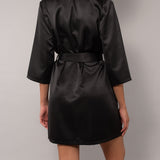 Vestaglia incrociata L. 90 - NERO - A- BS70