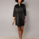 Vestaglia incrociata L. 90 - NERO - A- BS70