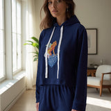 Tuta con cappuccio - BLU - A - BLU - CH12