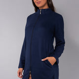 Vestaglia zip L. 85 - BLU - A - BLU - CH71