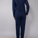Pigiama scollo barchetta - BLU - A - BLU - DO12
