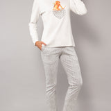 Pigiama scollo barchetta - MILK - A - MILK - DO12