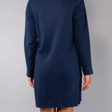 Camicia da notte scollo a barchetta L. 90 - BLU - A - BLU - DO28