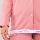 Pigiama aperto - ROSA ANTICO - A - ROSA ANTICO - FE13