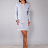 Camicia da notte serafino L 90 - GRIGIO MELANGE - A - GRIGIO MELANGE - FE27