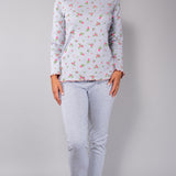 Pigiama girocollo - GRIGIO MELANGE - A - GRIGIO MELANGE - HB12