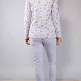 Pigiama girocollo - GRIGIO MELANGE - A - GRIGIO MELANGE - HB12