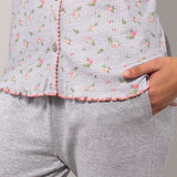 Pigiama aperto - GRIGIO MELANGE - A - GRIGIO MELANGE - HB13