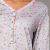 Camicia da notte serafino L 90 - GRIGIO MELANGE - A - GRIGIO MELANGE - HB27