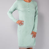 Camicia da notte serafino L 95 - SALVIA MELANGE - A - SALVIA MELANGE - MC27