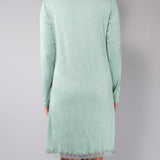 Camicia da notte serafino L 95 - SALVIA MELANGE - A - SALVIA MELANGE - MC27