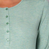 Camicia da notte serafino L 95 - SALVIA MELANGE - A - SALVIA MELANGE - MC27