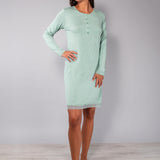 Camicia da notte serafino L 95 - SALVIA MELANGE - A - SALVIA MELANGE - MC27