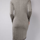 Camicia da notte serafino L 95 - GRIGIO SCURO MELANGE - A - GRIGIO SCURO MELANGE - MC27