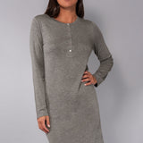 Camicia da notte serafino L 95 - GRIGIO SCURO MELANGE - A - GRIGIO SCURO MELANGE - MC27