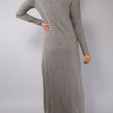 Camicia da notte scollo V L.125 - GRIGIO SCURO MELANGE - A - GRIGIO SCURO MELANGE - MC29