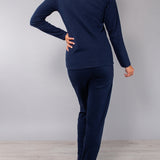 Pigiama serafino - BLU - A - BLU - SB11