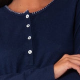 Pigiama serafino - BLU - A - BLU - SB11